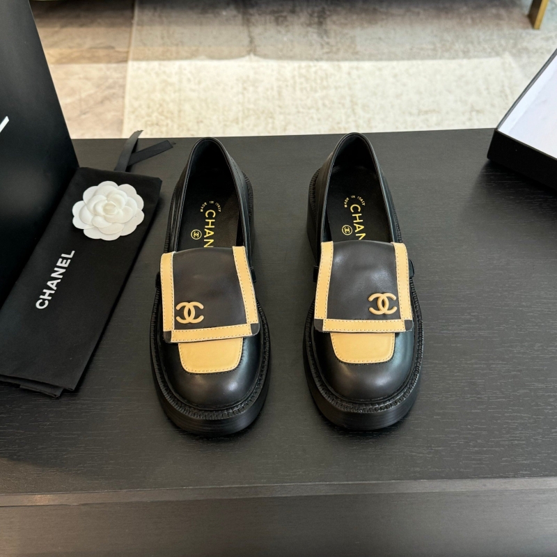 Ch*el leather shoes